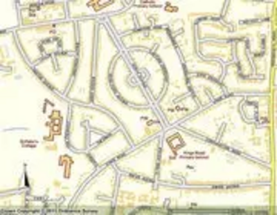 Map of Kings Road, Chelmsford