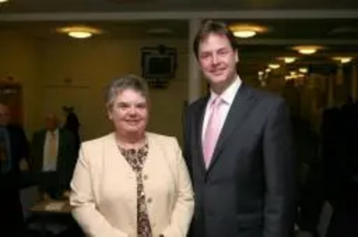 Great Baddow & Galleywood Councillor Maureen Miller with Leader of the Liberal Democrats, Nick Clegg